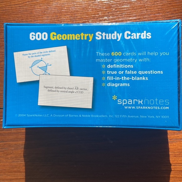 Spark notes geometry study cards. NWT - Picture 2 of 2
